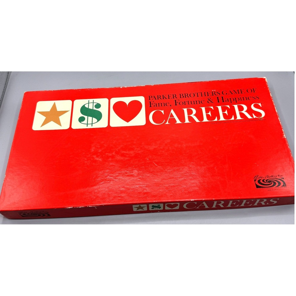 Vintage 1965 Parker Brothers Careers Board Game Fame Fortune Happiness Complete